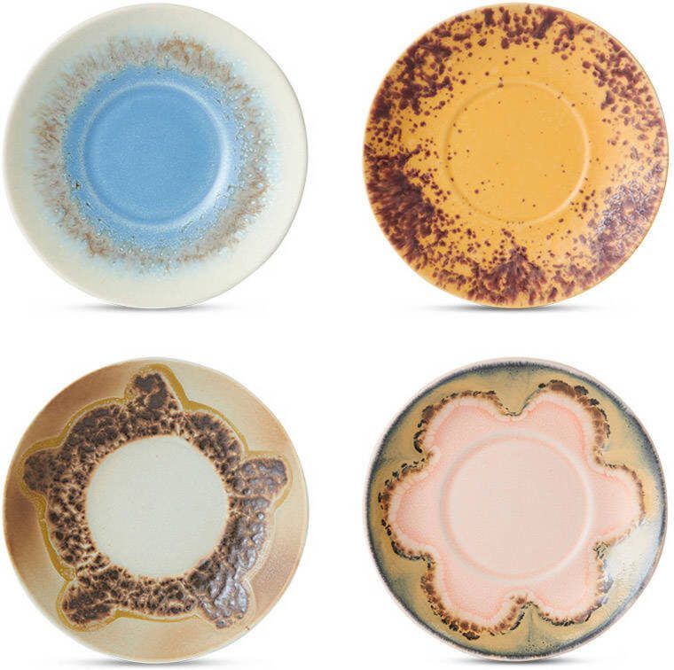 HKLIVING 70's Schotels Set van 4 Ocean