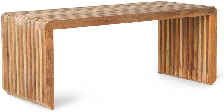HKLIVING Slatted Bankje Teak
