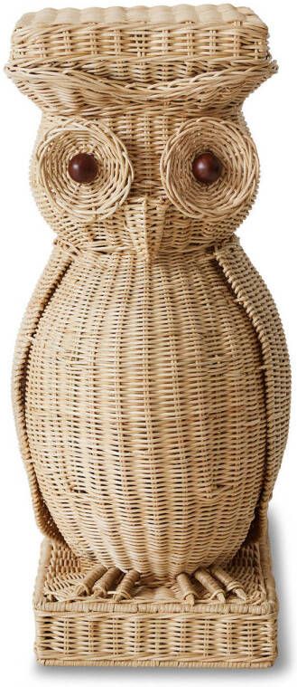 HKLIVING bijzettafel Rattan owl