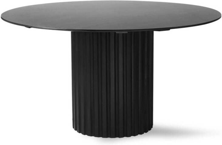 HKLIVING " Pillar Eettafel Ø 140 cm Zwart "