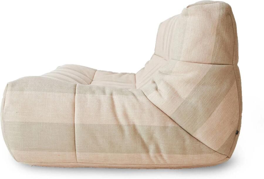 HKLIVING Bank Lazy Lodge stof 158cm Beige gestreept - Foto 3
