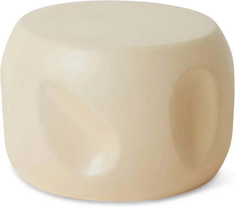 HKLIVING Ronde Bijzettafel Currents Keramiek Ø50cm Crème - Foto 3