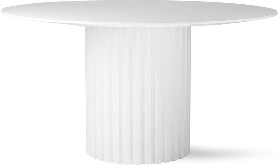 HKLIVING eetkamertafel Pillar white 140 cm