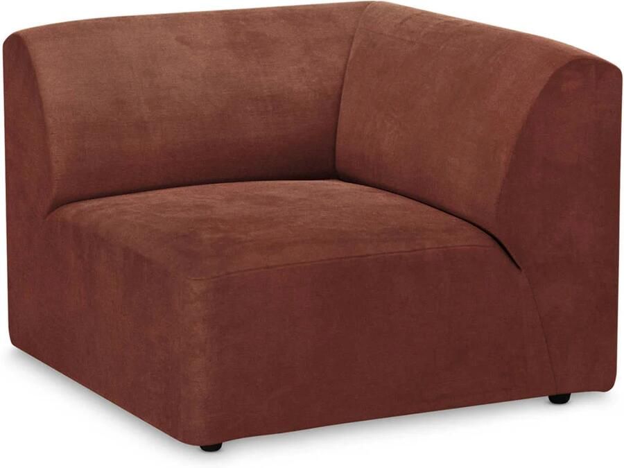HKLIVING Jax Bank Element Hoekstuk Rechts Royal Velvet Magnolia