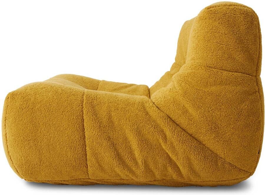 HKLIVING Lazy Lounge Fauteuil Fluffy Ochre - Foto 4