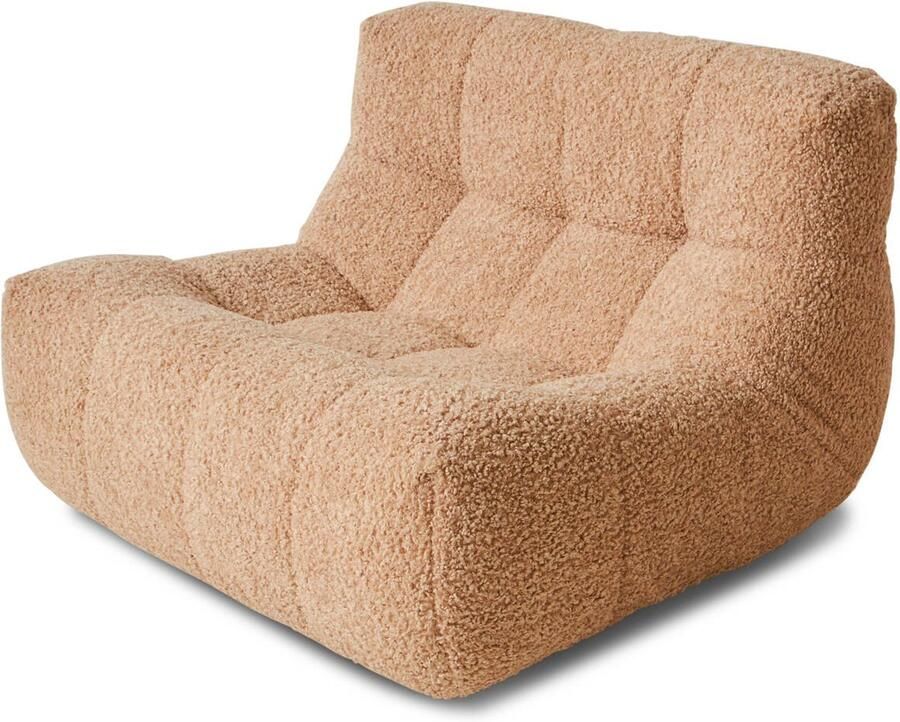 HKLIVING Lazy Lounge Fauteuil Frizz Beige - Foto 2