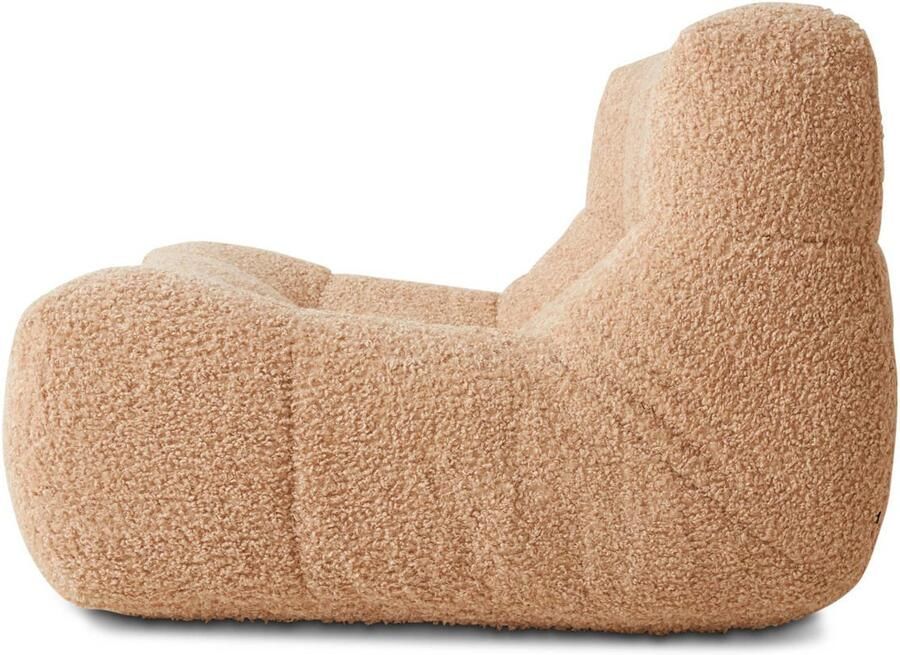 HKLIVING Lazy Lounge Fauteuil Frizz Beige - Foto 3