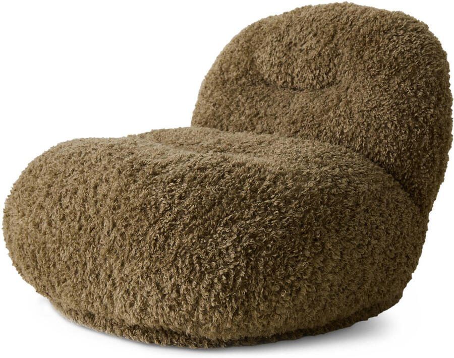 HKLIVING Fauteuil Meloa Poodle Khaki