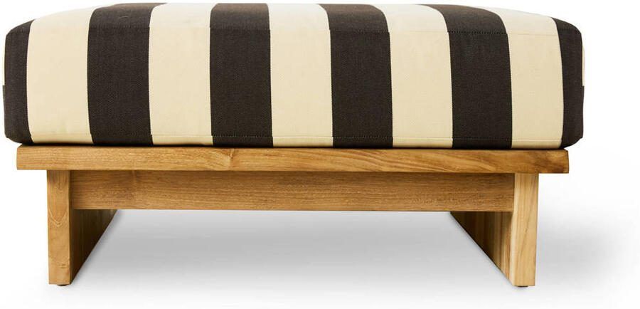 HKLIVING hocker outdoor teak (stracciatella)