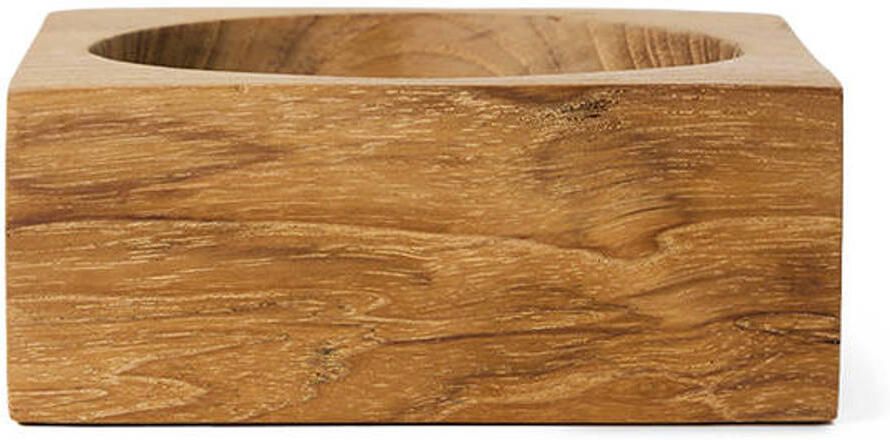HKLIVING Teak cube bowl small Naturel
