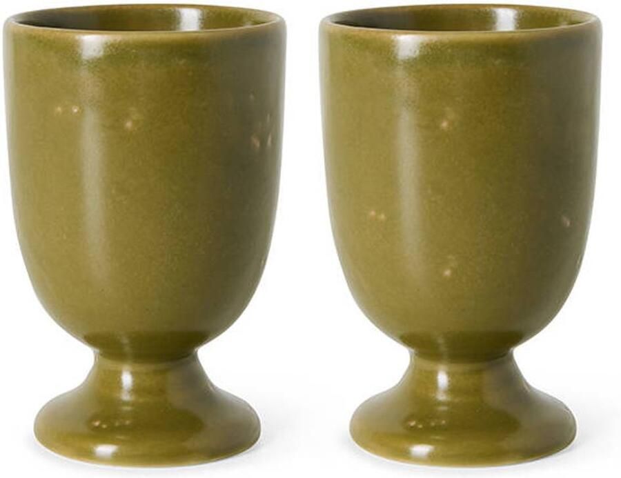 HKLIVING koffiemokken moss (set van 2)