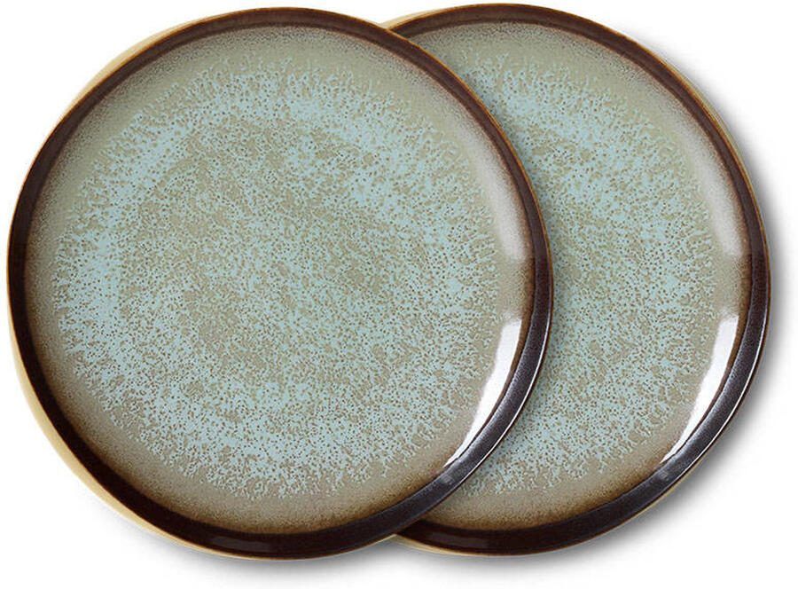 HKLIVING ontbijtbord 70s (Ø22 cm) (set van 2)