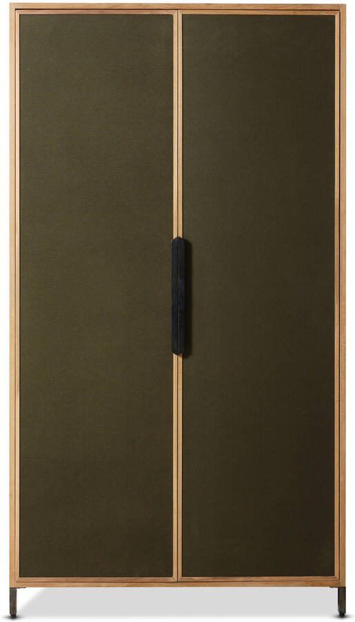 HKLIVING Opbergkast Pioneer Hout & Canvas 100 x 180cm Groen - Foto 2