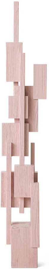 HKLIVING Sculptuur Skyscraper Sungkaihout 160cm Zachtroze
