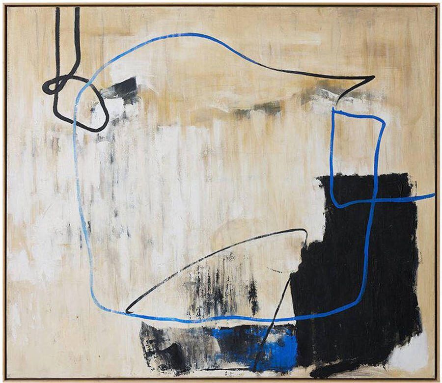 HKLIVING Schilderij Easy elan 153 x 133cm Meerkleurig