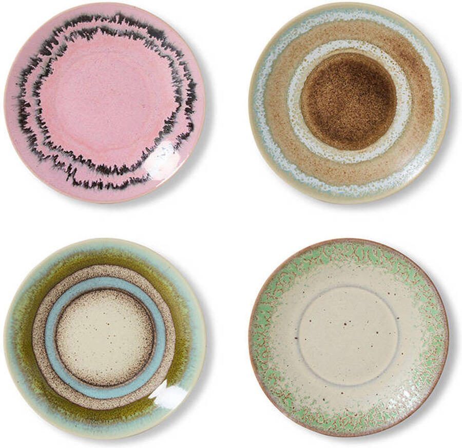 HKLIVING schotel 70s (set van 4)
