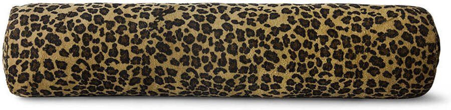 HKLIVING Sierkussen Bolster Panterprint 150 x 30cm Bruin