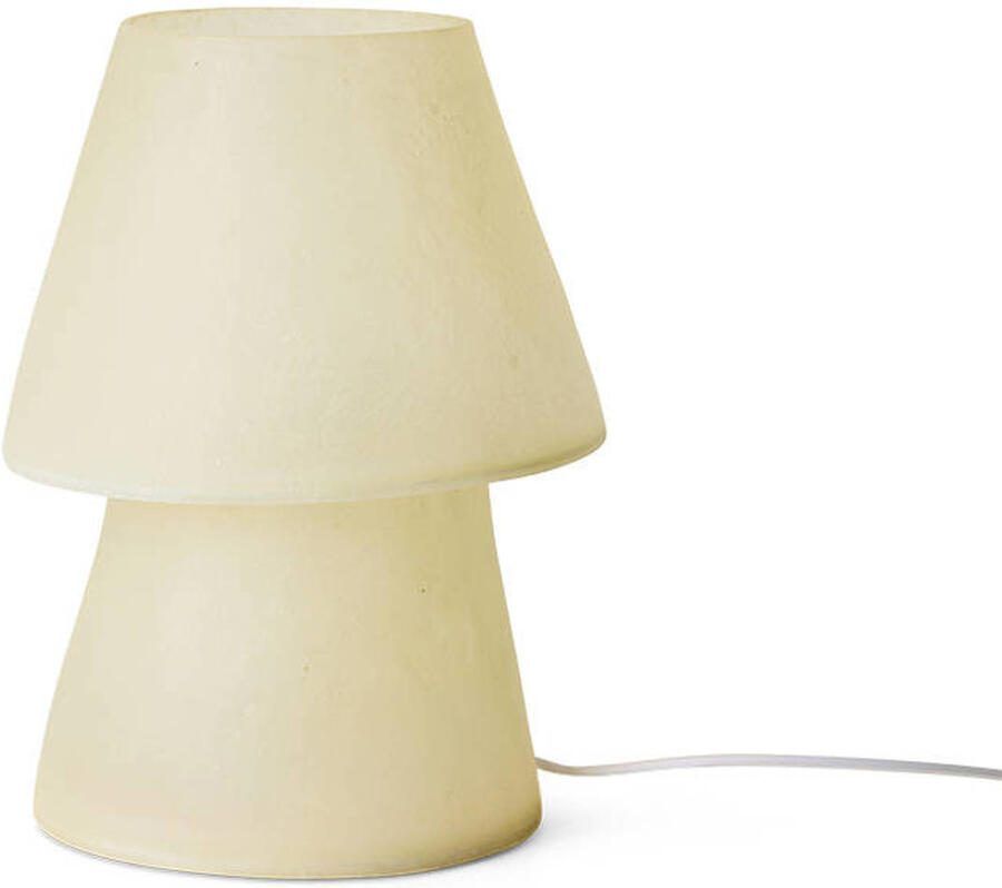 HKLIVING Tafellamp Glassfiber 35cm Off White