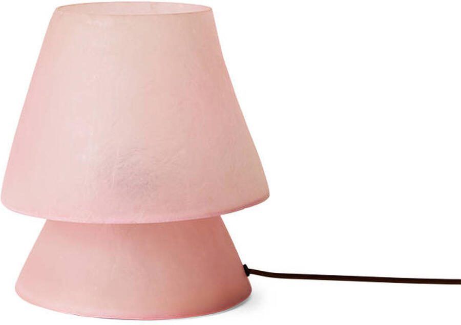 HKLIVING Tafellamp Glassfiber 28cm Roze