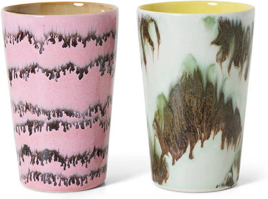 HKLIVING theemok 70s (Ø8 7 cm) (475 ml) (set van 2)