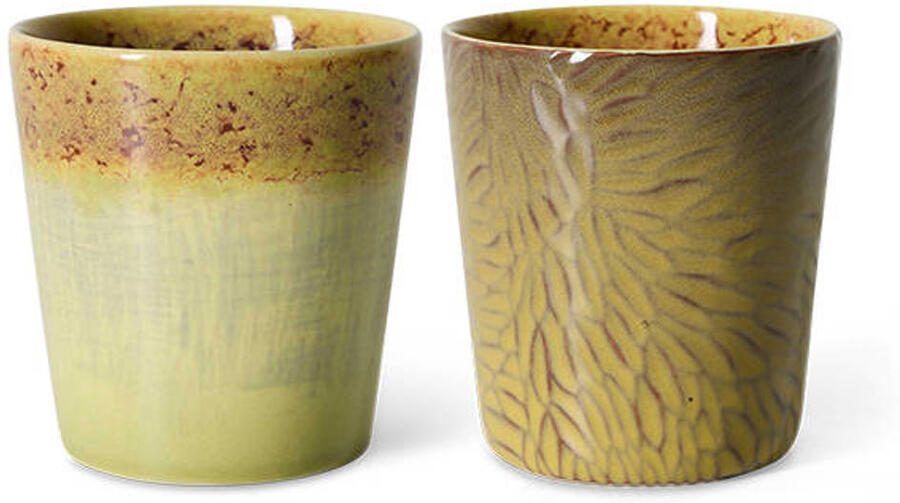 HKLIVING Van Gogh koffiekopje 70s (Ø7 5 cm) (180 ml) (set van 2)