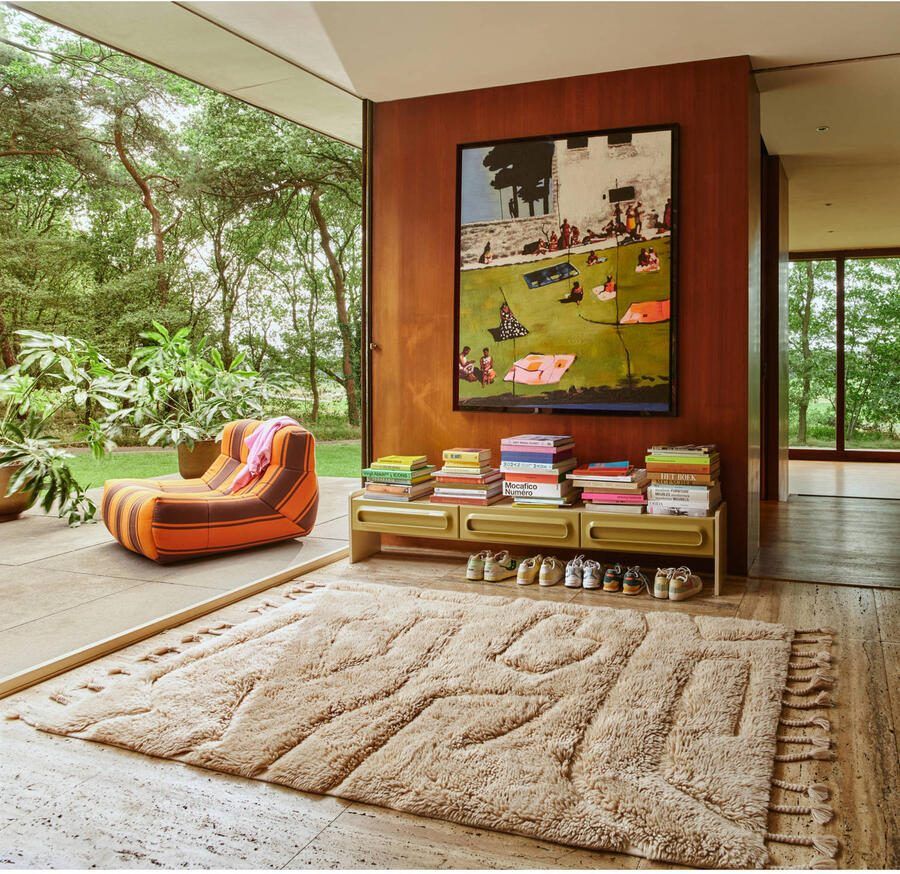 HKLIVING Wool Limitless Vloerkleed 140 x 200 cm Cream - Foto 3