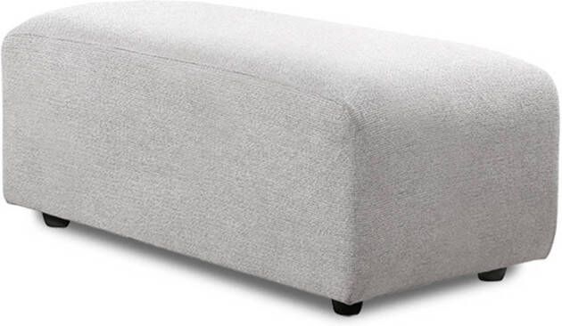 HKliving Jax Bank Element Hocker Small Geweven Stof Lichtgrijs
