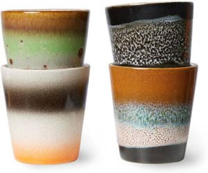 HKliving ristrettokopje 70's (Ø5 8 cm) (80 ml) (set van 4)