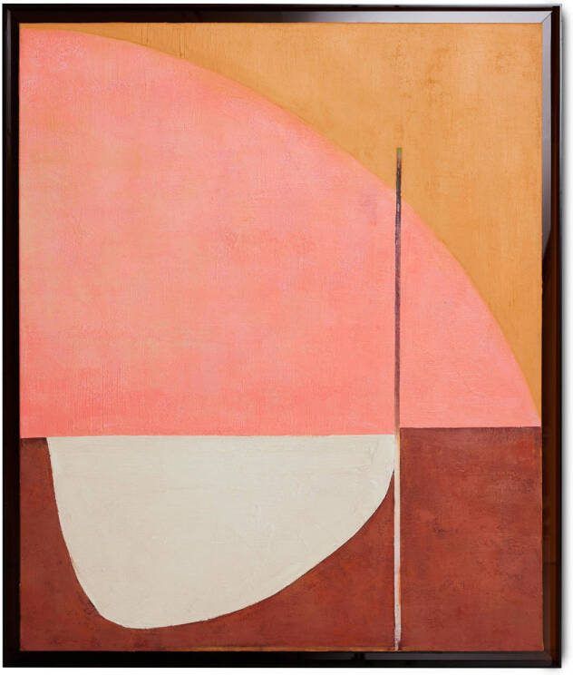 HKLIVING Schilderij Roseate Hues 127 x 107cm Bruin Roze