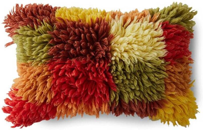 HKLIVING sierkussen Fluffy rag (40x60 cm)