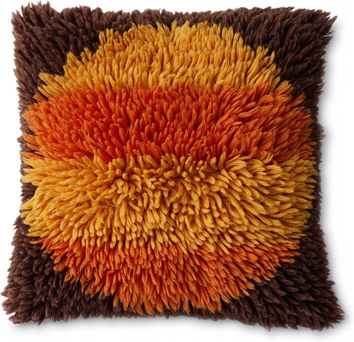 HKLIVING Fluffy Sierkussen 55 x 55 cm Horizon