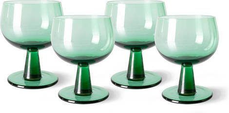 HKLIVING wijnglas the emeralds (set van 4)