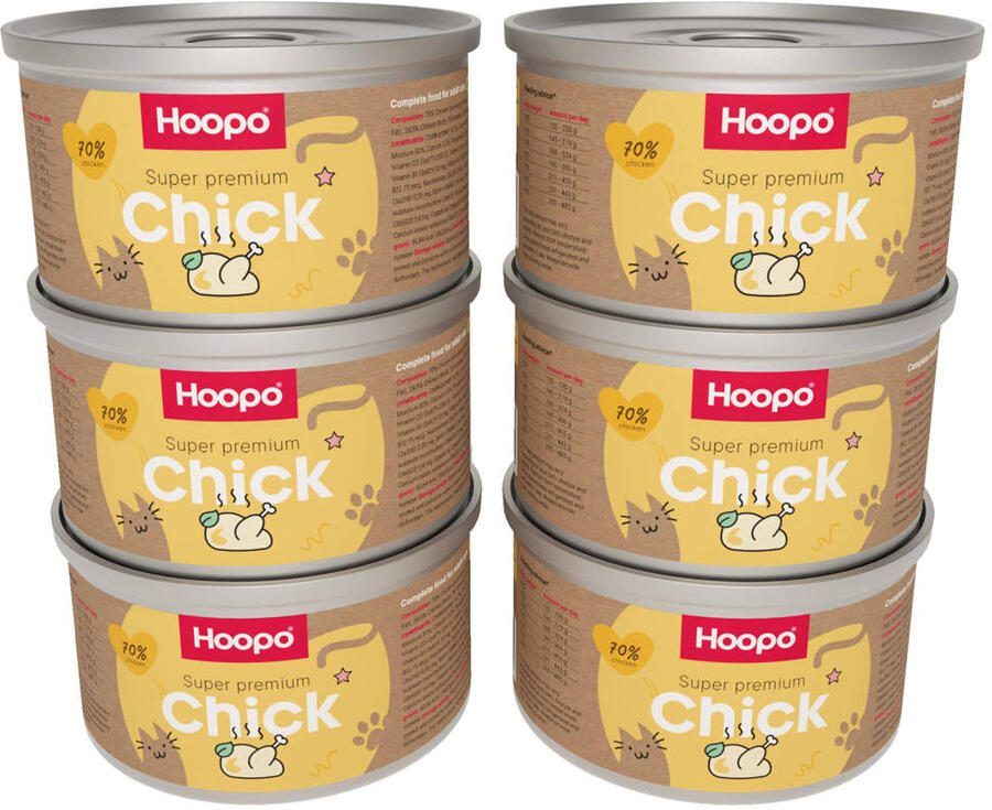 Hoopo Kattenvoer Chick Paté (6 pack)