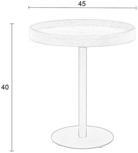 White Label Living | White Label Living | Bijzettafel Yuri Oak S | Woonkamertafels | Bijzettafel | Woonkamertafels | Bijzettafel - Foto 2