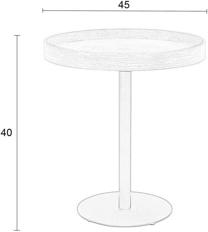 White Label Living | White Label Living | Bijzettafel Yuri Black S | Woonkamertafels | Bijzettafel | Woonkamertafels | Bijzettafel - Foto 2