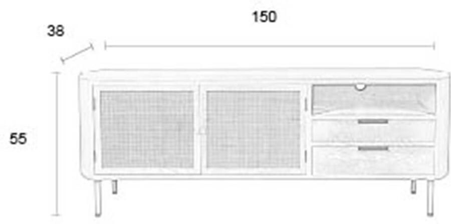 White Label Living | White Label Living | Dressoir Amaya | Woonkamer meubels | Dressoir | Woonkamer meubels | Dressoir - Foto 3