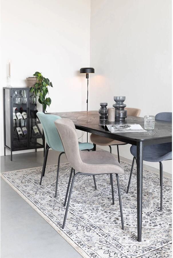 White Label Living | White Label Living | Tafel Fabio 160x80 Black | Eettafels | Eettafel | Eettafels | Eettafel - Foto 3