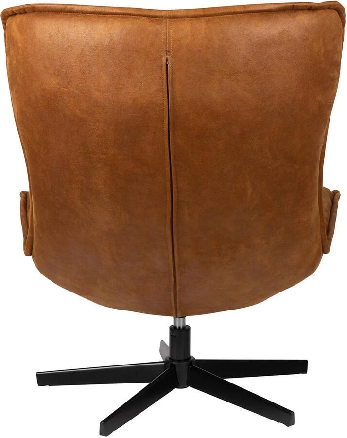 White Label Living | White Label Living | Fauteuil John Cognac | Zitmeubels woonkamer | Draaifauteuil | Zitmeubels woonkamer | Draaifauteuil - Foto 4