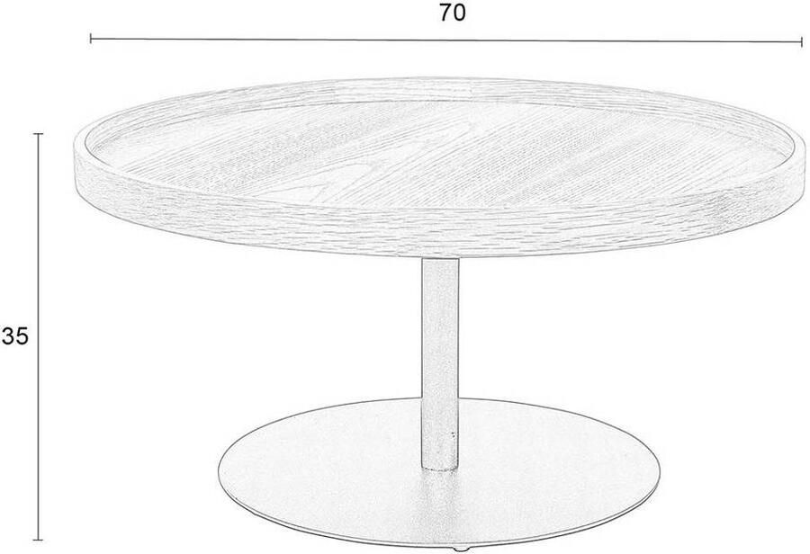 White Label Living | White Label Living | Bijzettafel Yuri Black L | Woonkamertafels | Bijzettafel | Woonkamertafels | Bijzettafel - Foto 3
