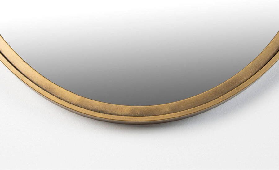 Housecraft Living Housecraft Matz Spiegel Wandspiegel Ovaal 60x80 cm Metaal Goud - Foto 2