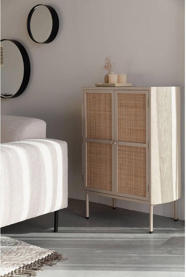 White Label Living | White Label Living | Kast Amaya Low 2drs | Woonkamer meubels | BergkastKast | Woonkamer meubels | BergkastKast