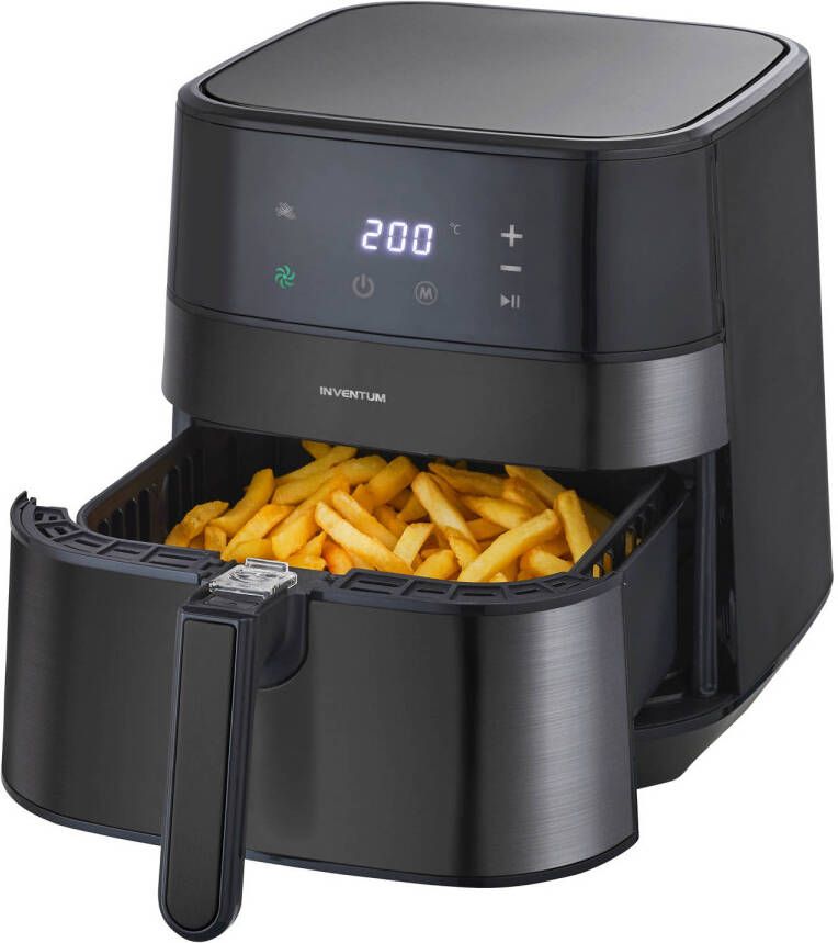 Inventum GF500HLDB Airfryer Hetelucht friteuse 5 liter 8 automatische programma's 80 tot 200°C 1700 watt Zwart - Foto 4