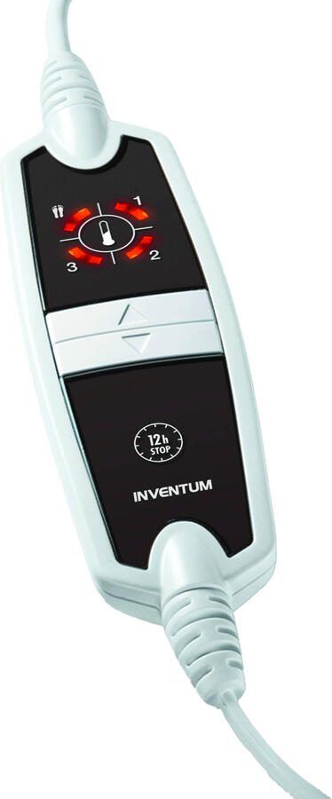Inventum Elektrische onderdeken 1 persoons 150x80cm wit apart instelbare voetenzone HN1300V - Foto 3