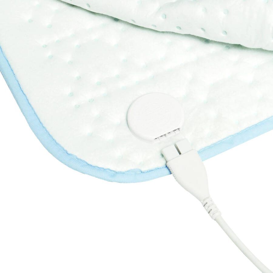 Inventum HNL4112Z Elektrische onderdeken Zwakstroom Warmere voetenzone 1 persoons 160x80 cm Fleece Lichtblauw - Foto 3