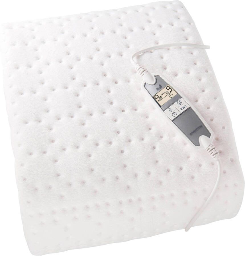 Inventum HL197V Elektrische onderdeken hoeslaken Aparte voetenzone 1 persoons 210x92 cm Anti allergie Antibacterieel Fleece Wit - Foto 5