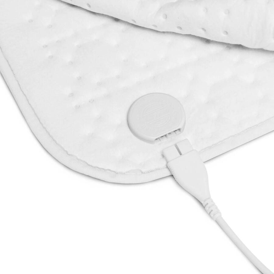 Inventum HN197V Elektrische onderdeken Aparte voetenzone 1 persoons 160x80 cm Anti allergie Antibacterieel Fleece Wit - Foto 3