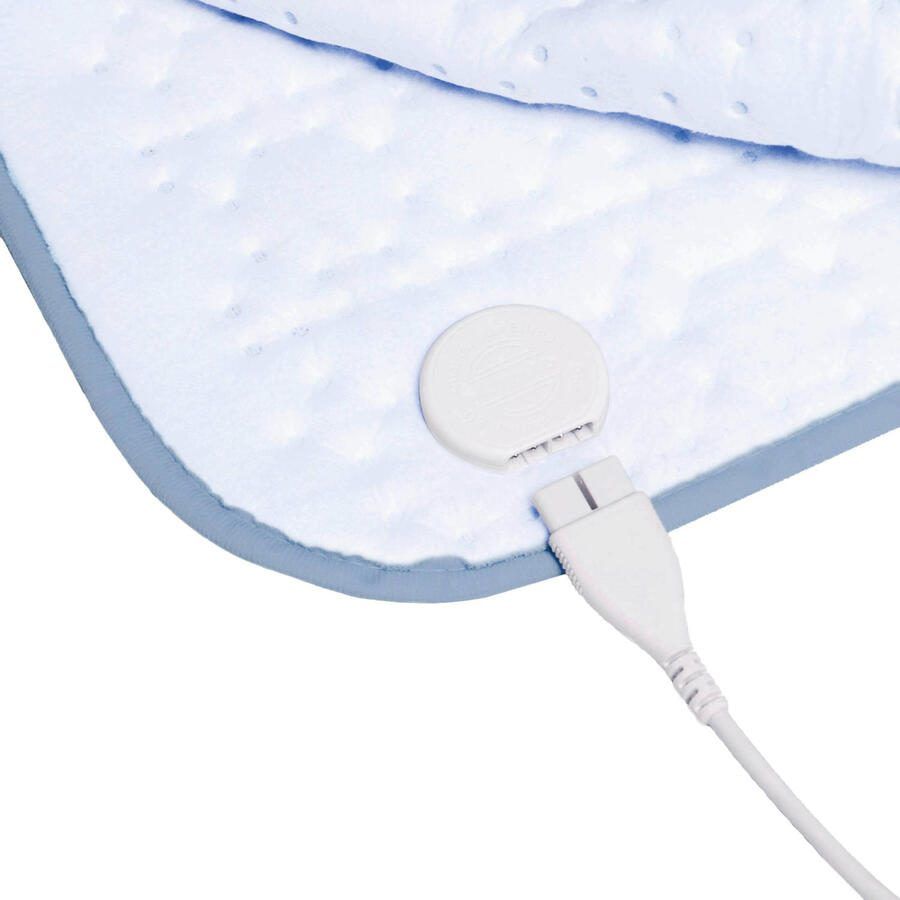 Inventum HN197VB Elektrische onderdeken Aparte voetenzone 1 persoons 160x80 cm Anti allergie Antibacterieel Fleece Lichtblauw - Foto 3