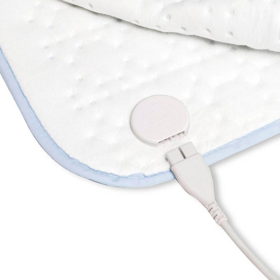 Inventum HN1312V Elektrische onderdeken Aparte voetenzone 1 persoons 150 x 80 cm Fleece Katoen Wit Blauw - Foto 3