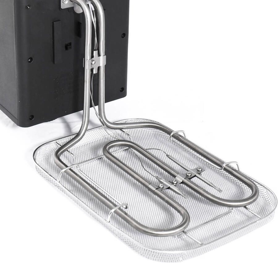 Inventum GF645F Frituurpan 4 liter Tot 190 graden 3000 watt Koude zone Anti reukfilter Kijkvenster Friteuse RVS Zwart - Foto 3
