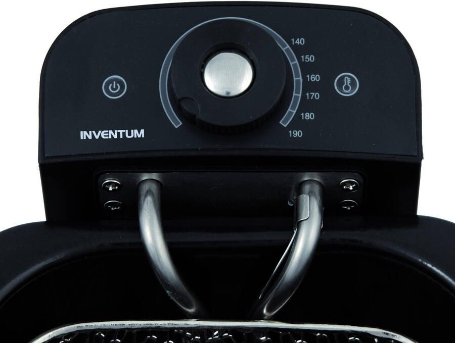 Inventum GF461B Dubbele frituurpan 2 x 2 5 liter Tot 190°C 2 x 2200 watt Koude zone Friteuse Zwart - Foto 3